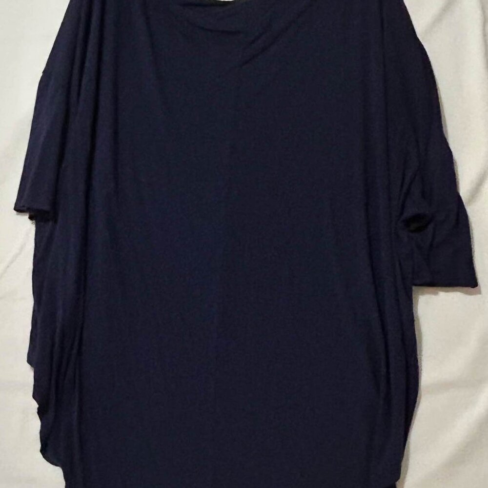 Isaac Liev Navy Blue Top